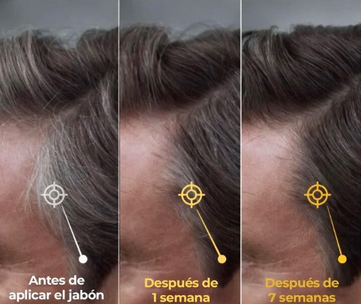 2x1 SHAMPOO EN BARRA QUITA CANAS| FORTALECE EL PELO
