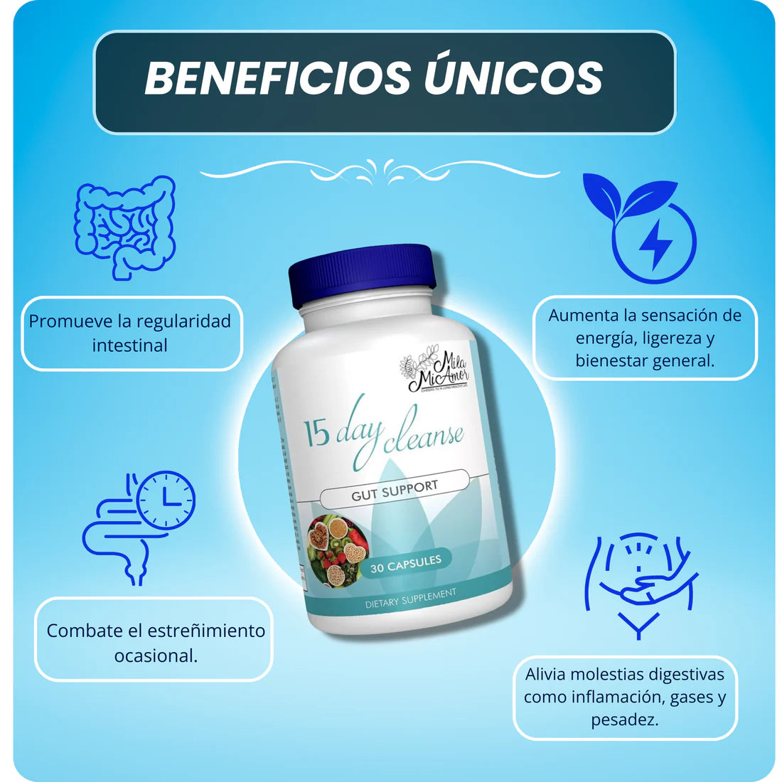 PROMO 2x1 EN 15 DAYS CLEANSE - ELIMINA TOXINAS REDUCTOR