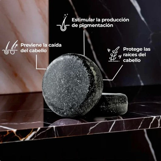 2x1 SHAMPOO EN BARRA QUITA CANAS| FORTALECE EL PELO