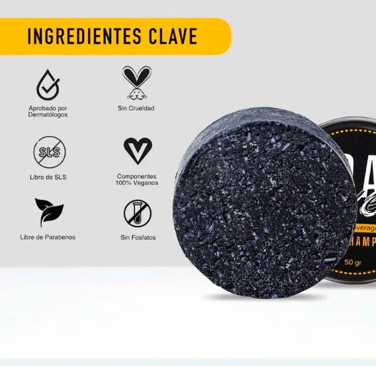 2x1 SHAMPOO EN BARRA QUITA CANAS| FORTALECE EL PELO